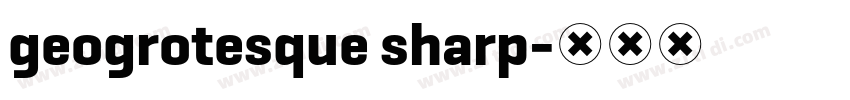 geogrotesque sharp字体转换